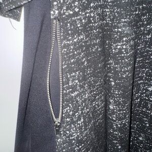 Lane Bryant Black and White Long Sleeve Dress